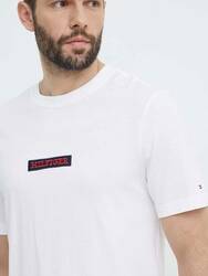 Tommy Hilfiger pánske biele tričko - XL (YBR)