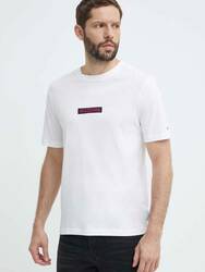 Tommy Hilfiger pánske biele tričko - XL (YBR)