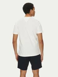 Tommy Hilfiger pánske biele tričko Flag - L (YBR)