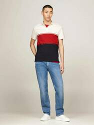 Tommy Hilfiger pánske polo Colorblock - M (XNN)