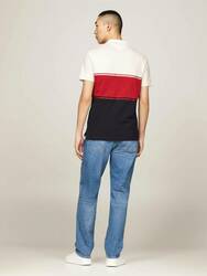 Tommy Hilfiger pánske polo Colorblock - M (XNN)