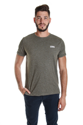 Tommy Hilfiger pánske khaki melírované tričko Modern