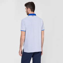 Tommy Hilfiger pánske modré polo Oxford - L (436)