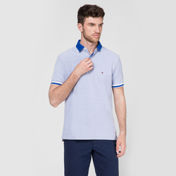 Tommy Hilfiger pánske modré polo Oxford - L (436)