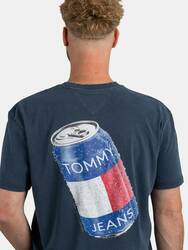 Tommy Jeans pánske modré tričko - XS (C1G)