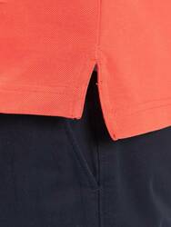 Tommy Hilfiger pánske oranžové polo tričko - L (SOH)