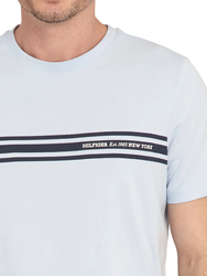 Tommy Hilfiger pánske svetlo modré tričko - S (C1O)
