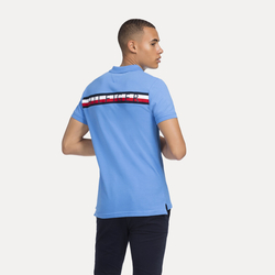 Tommy Hilfiger pánske svetlomodré polo Global - M (433)