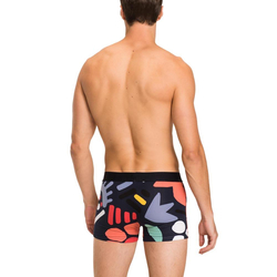 Tommy Hilfiger pánske tmavomodré boxerky Abstract - S (416)