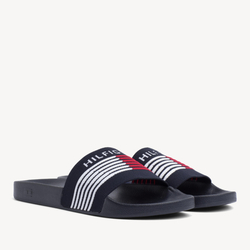 Tommy Hilfiger pánske tmavomodré šľapky Corporate