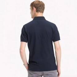 Tommy Hilfiger pánske tmavomodré polo Placket - L (403)