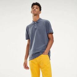 Tommy Hilfiger pánske tmavomodré polo tričko Garment - M (002)