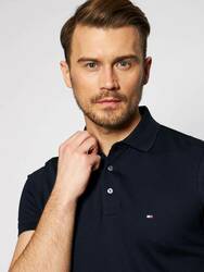 Tommy Hilfiger pánske tmavo modré polo tričko - XXXL (DW5)