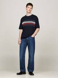 Tommy Hilfiger pánske tmavo modré tričko - M (DW5)