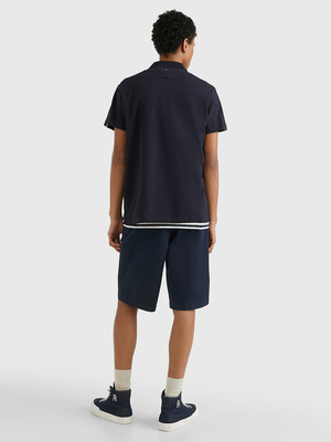 Tommy Hilfiger pánske tmavomodré polo tričko - M (DW5)
