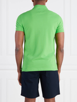 Tommy Hilfiger pánske zelené polo tričko - S (LWY)