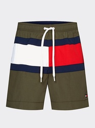 Tommy Hilfiger pánske zelené plavky Medium - S (RBN)