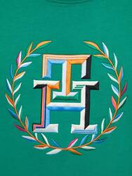 Tommy Hilfiger pánske zelené tričko Laurel - S (L4B)