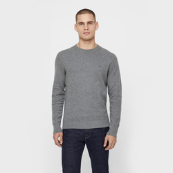 Tommy Hilfiger pánsky šedý sveter Mesh - L (043)