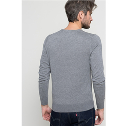 Tommy Hilfiger pánsky sivý sveter Plaited - XXL (043)