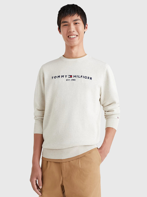 Tommy Hilfiger pánsky béžový sveter - L (HGF)