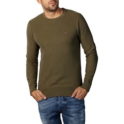 Tommy Hilfiger pánsky khaki sveter Honeycomb - S (MSH)