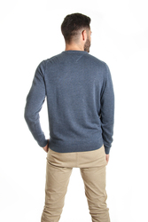 Tommy Hilfiger pánsky modrý sveter Blend - L (094)