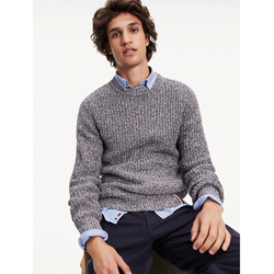 Tommy Hilfiger pánsky tmavomodrý melírovaný sveter