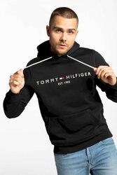 Tommy Hilfiger pánska čierna mikina - L (BAS)