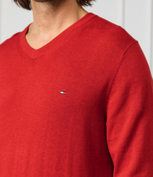 Tommy Hilfiger pánsky červený sveter - XXL (XTO)