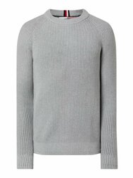 Tommy Hilfiger pánsky šedý sveter - S (PG5)