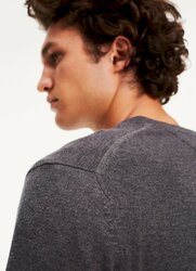 Tommy Hilfiger pánsky šedý sveter - S (P9X)