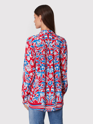 Tommy Hilfiger dámska košeľa s kvetinovým vzorom - 36/R (0KU)