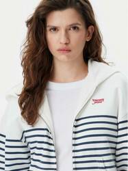 Tommy Jeans dámska pruhovaná mikina - XS (0FC)