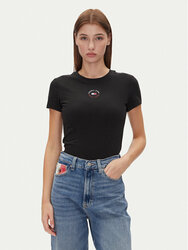 Tommy Jeans dámske čierne tričko - XS (BDS)