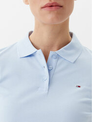 Tommy Jeans dámske modré polo tričko - XS (C3Q)