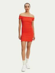 Tommy Jeans dámske oranžové šaty - XS (SN6)