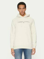 Tommy Jeans pánska krémová melírovaná mikina - L (AE3)