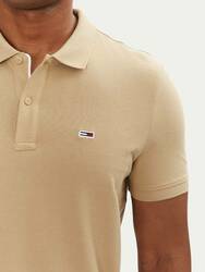 Tommy Jeans pánske béžové polo tričko - S (ACT)