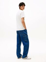 Tommy Jeans pánske krémové tričko - S (YBH)