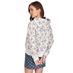 Tommy Jeans dámska šedá mikina Allover - S (PPP)