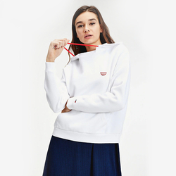 Tommy Jeans dámska biela mikina s kapucňou Detail