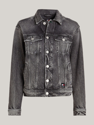 Tommy Jeans dámska čierno-šedá bunda Mom - XS (1BZ)