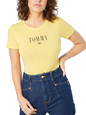Tommy Jeans dámske žlté tričko - L (ZGF)