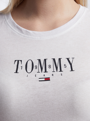 Tommy Jeans dámske biele tričko - S (YBR)