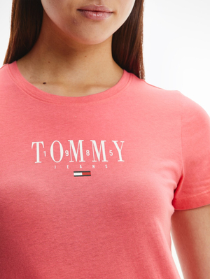 Tommy Jeans dámske ružové tričko - M (TIJ)