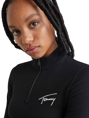 Tommy Jeans dámske čierne šaty - XS (BDS)