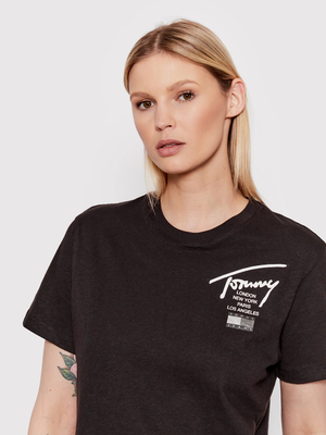 Tommy Jeans dámske čierne tričko - M (BDS)