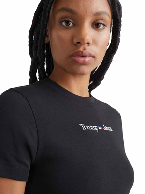 Tommy Jeans dámske čierne tričko - M (BDS)