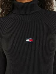 Tommy Jeans dámske čierne úpletové šaty - L (BDS)